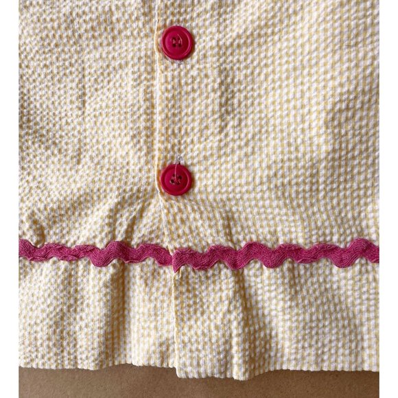 The Bailey Boys Girls Dress Seersucker Yellow White Flip Flops Back Butt… - Picture 9 of 12